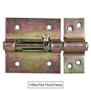 Goupille verrou trou cadenas 70mm bicromatée