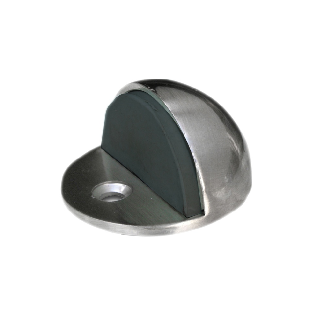 Butée de portes Ø45x25 mm nickel satin semi-sphérique