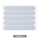 Set of 5 Square adhesive felt pads 13x91mm - White