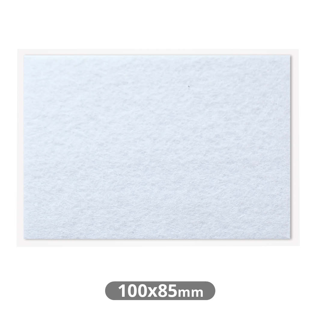Square Adhesive Felt pads 100x85mm - White
