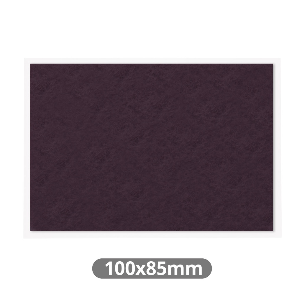 Square adhesive felt pads 100x85mm - Brown