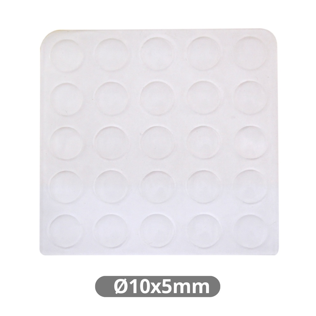 Pack 25 gotas protectoras adhesivas 5mm Ø10mm