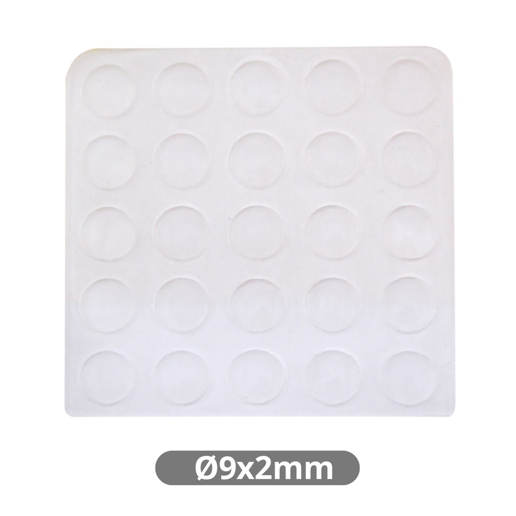 Set of 25 Adhesive drops 2mm Ø9mm