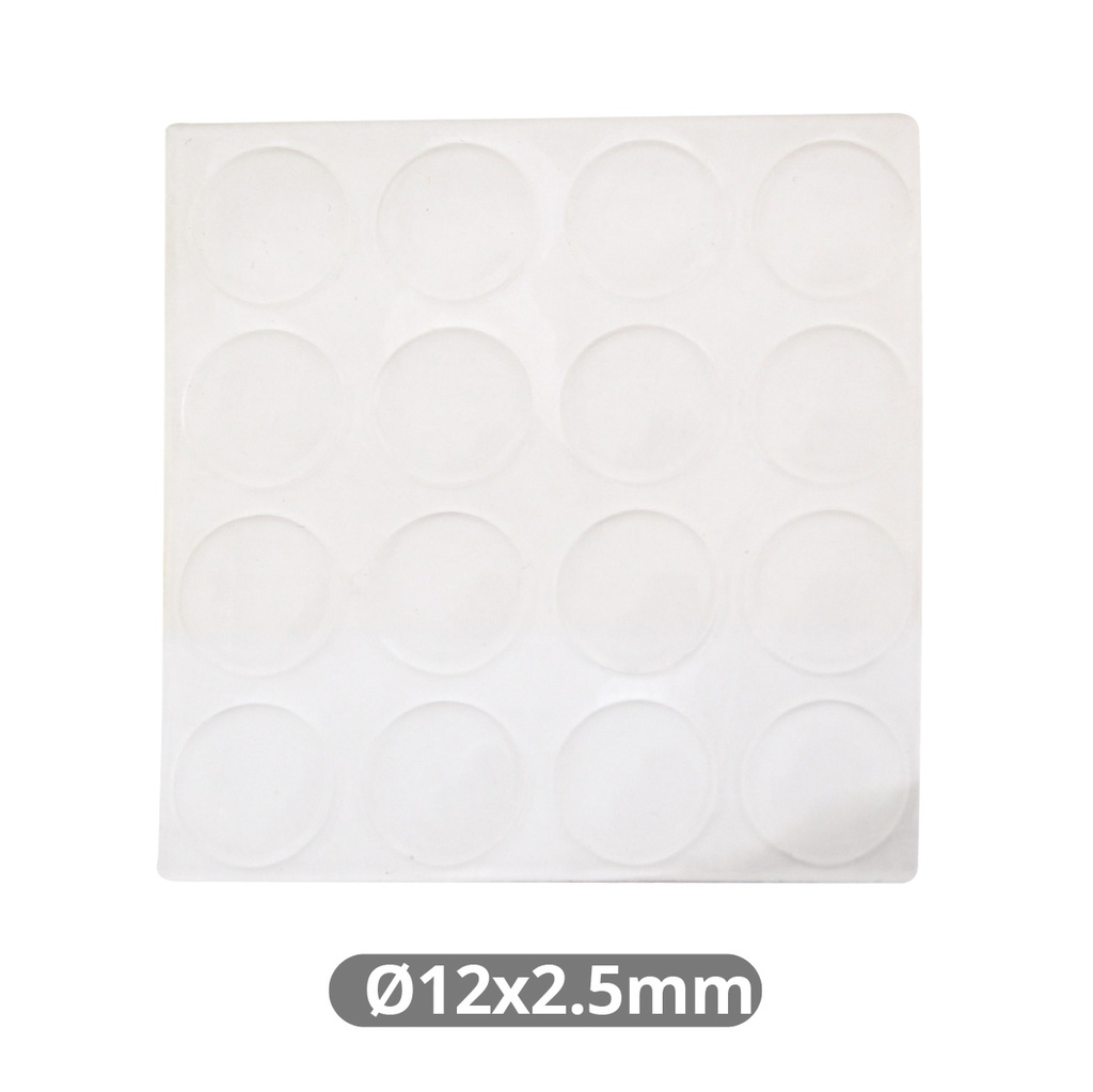 Set of 16 Adhesive drops 2.5mm Ø12mm