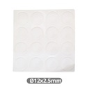Set of 16 Adhesive drops 2.5mm Ø12mm