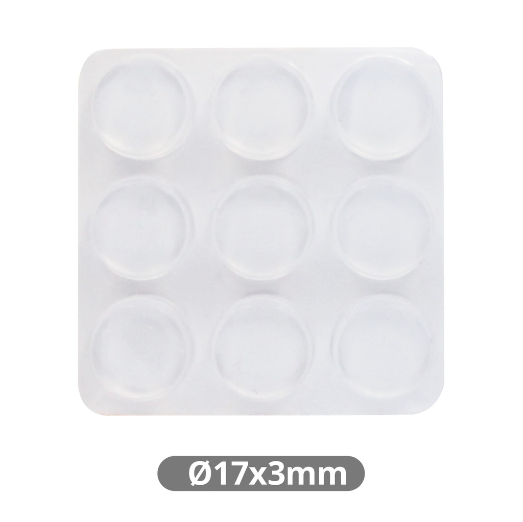 Set of 9 Adhesive drops 3mm Ø17mm