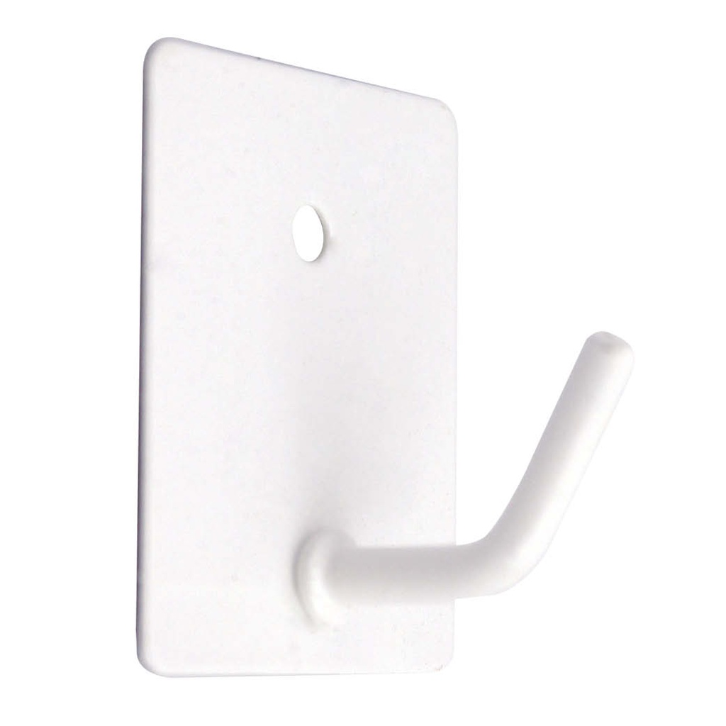 Pack 3 Cabides médios adesivos 26 x 43 mm Brancos