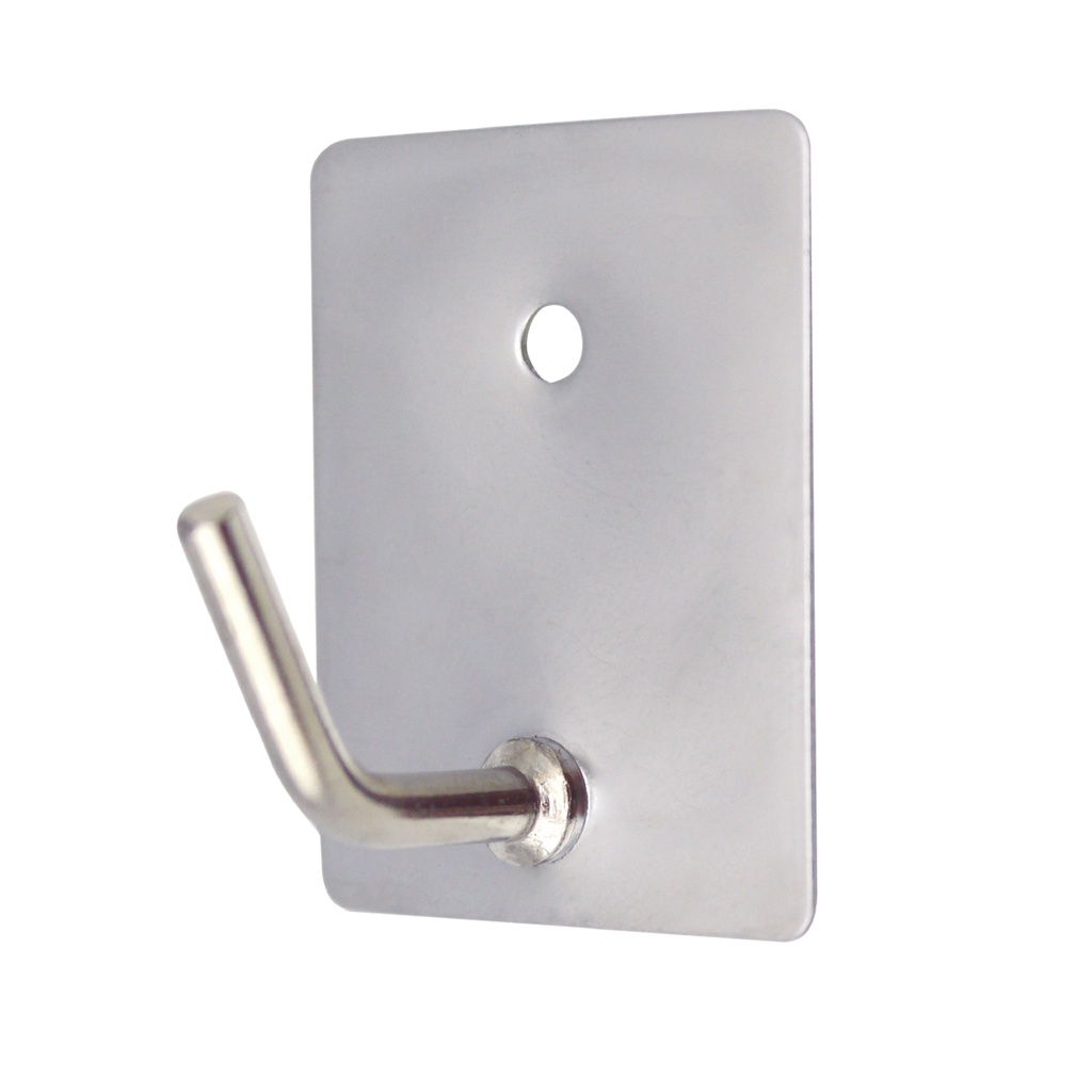 Pack 3 Cabides médios adesivos 26 x 43 mm Cromados