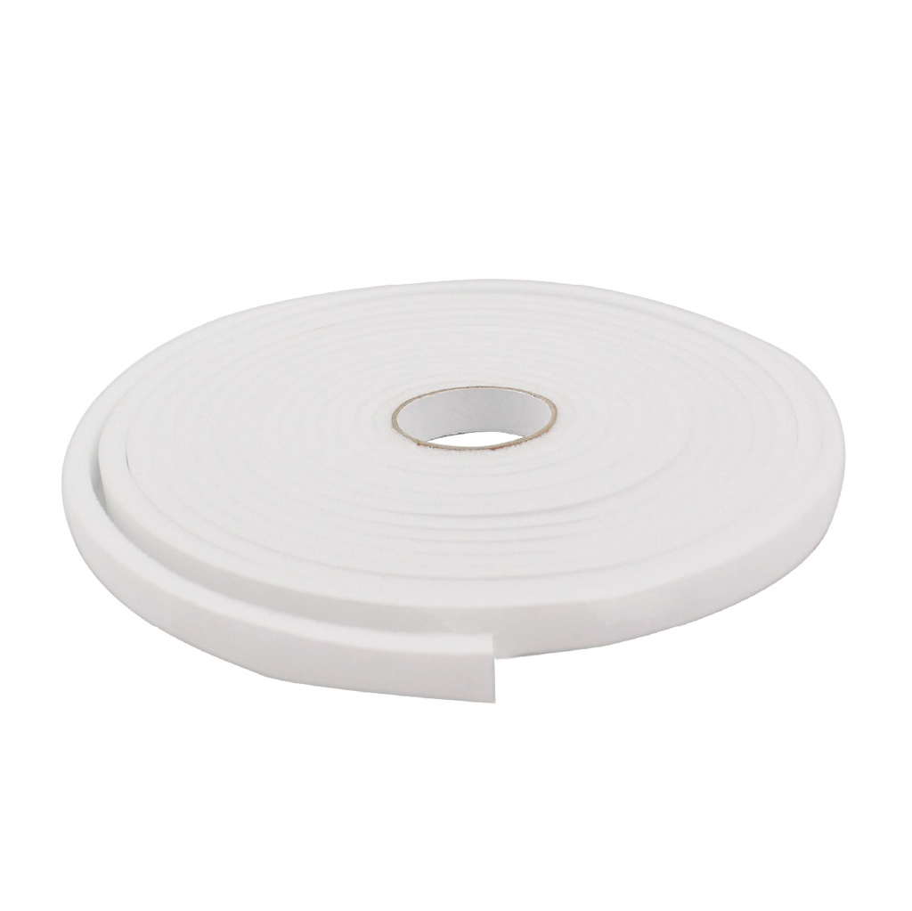Adhesive foam weather strip 12mm - 10M white