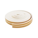 Bourrelet adhésif caoutchouc 9 mm - 6 M Blanc