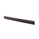 PVC adhesive weather strip with fringes 1M brown