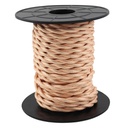 [003902980] Câble en tissu 10 M (2x0,75 mm) tresse Cuivre