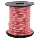 [003902988] 10m textile cable (2x0.75mm) white/rojo