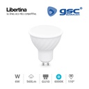 Lampara dicroica LED 6W GU10 6000K - Libertina