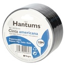 Cinta americana impermeable Negra 50mm 10M