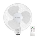 Ventilateur mural 43 cm 45 W avec télécommande