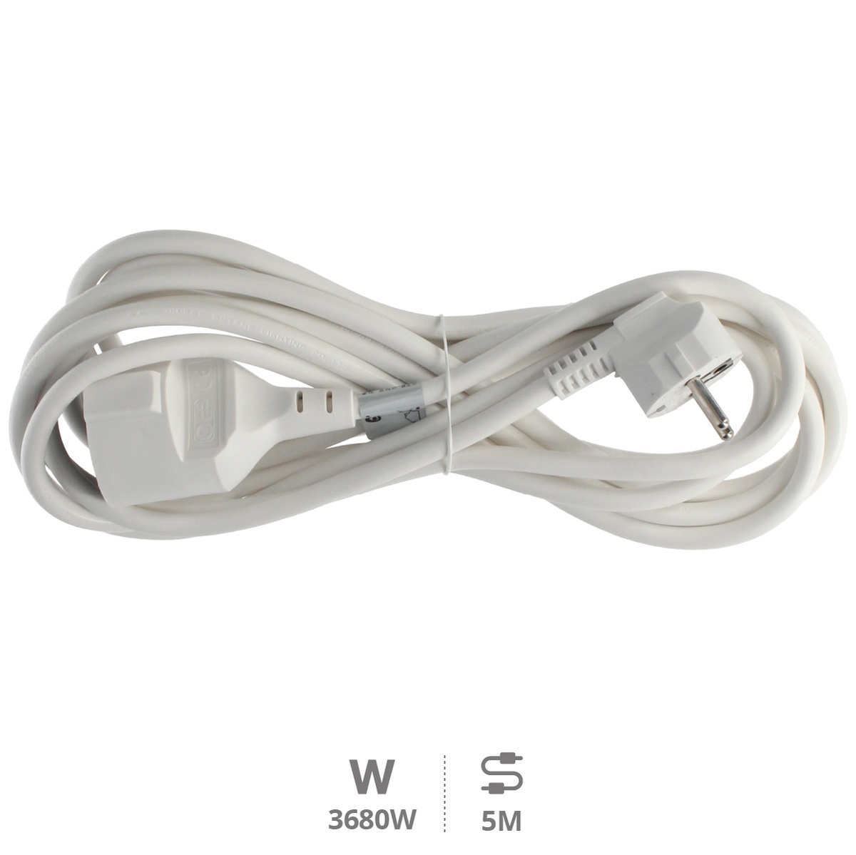 Rallonge électrique Blanche Sucko (3x1.5mm) 5M