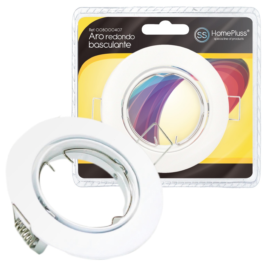 Anneau basculant rond blanc