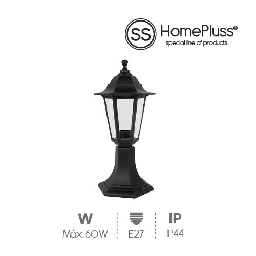 Gardeno series overwallwall garden light E27 IP44 black