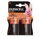 Pila alcalina DURACELL Plus LR20 (D), Blíster 2