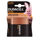 Pile plate DURACELL Plus 3R12-4,5 V Blister 1 u