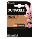 Pile alcaline Duracell MN27 Blister 1
