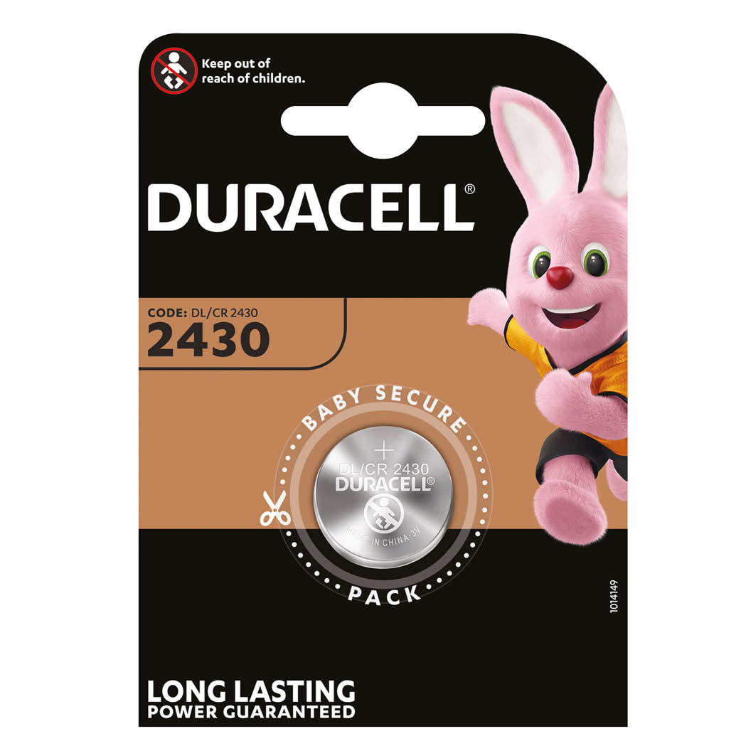 Pila litio Duracell DL2430 Blister 1