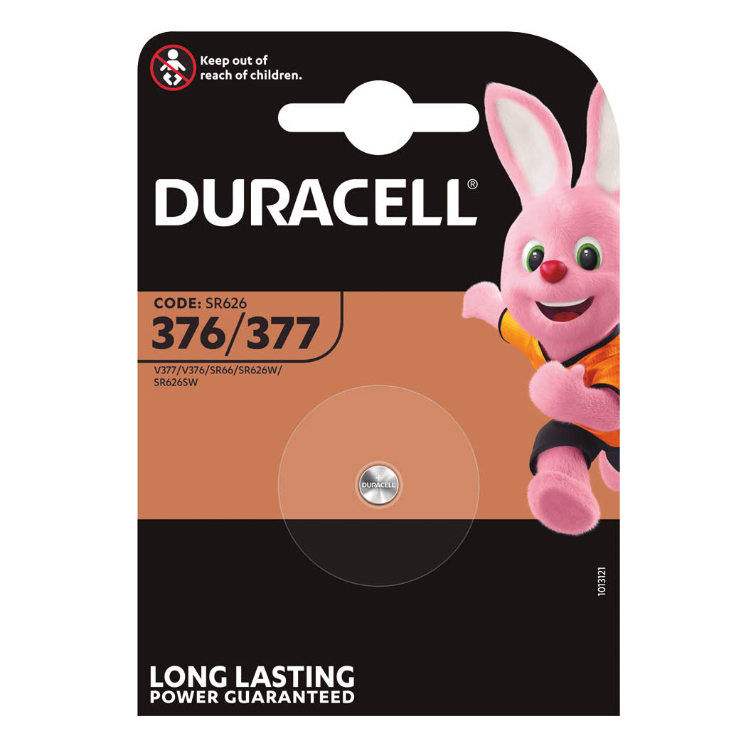 Pile montre Duracell 377 Blister 1