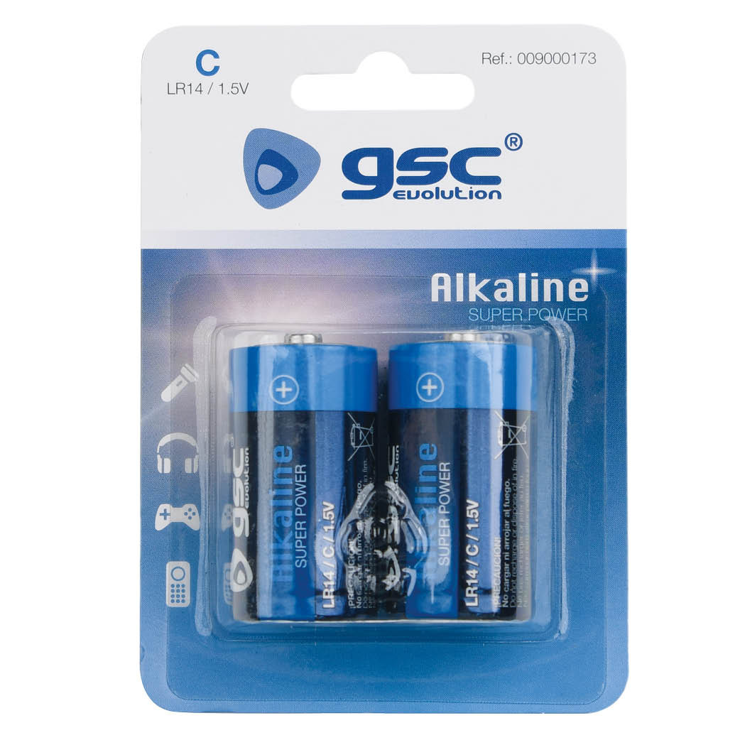 GSC evolution alkaline LR14 (C) Battery 2pcs/blister