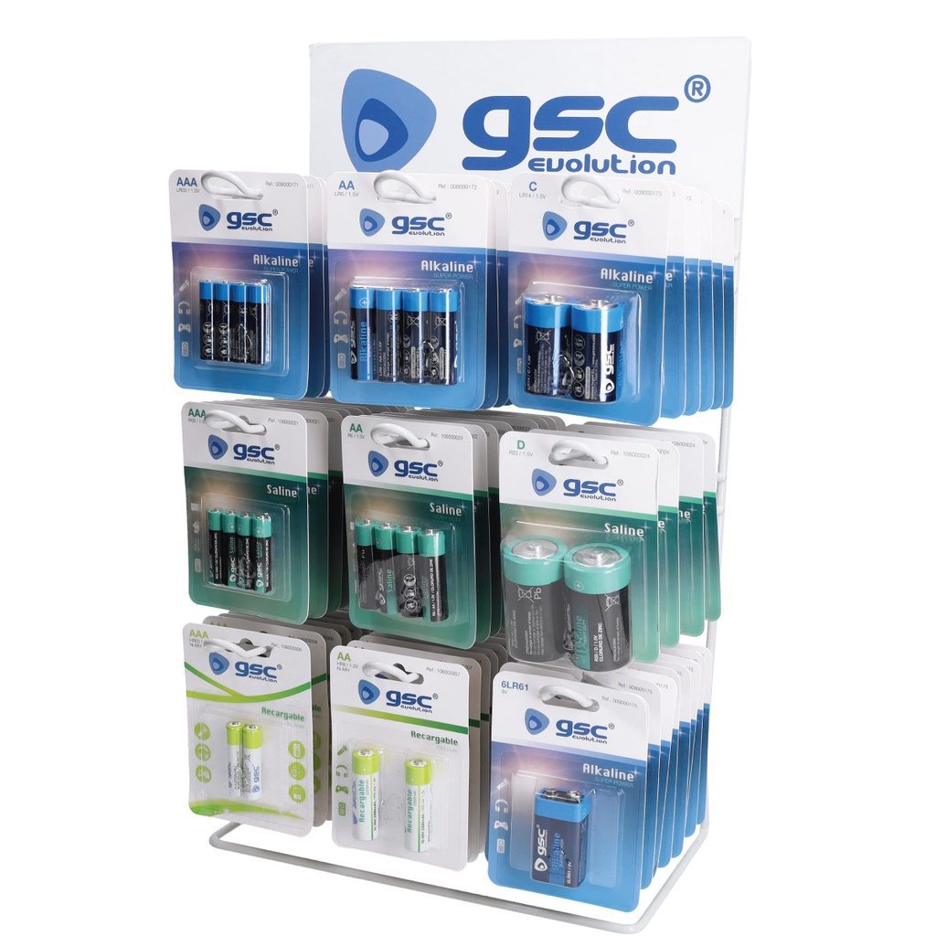 Expositor Batteries para pilas