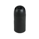 [101530001] E14 smooth thermoplastic lamp holder Black