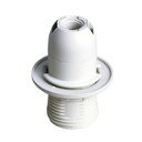 Porte-lampe thermoplastique semi-fileté E14 blanc
