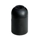 Porte-lampe thermoplastique lisse E27 noir