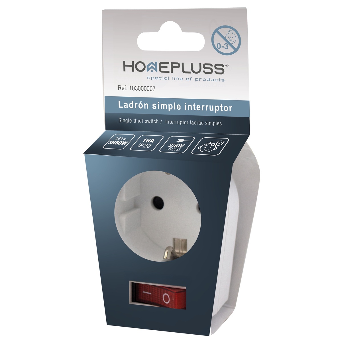 Adapter with switch - 6pcs inner box