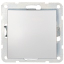 Single switch recessed Iota Silver
