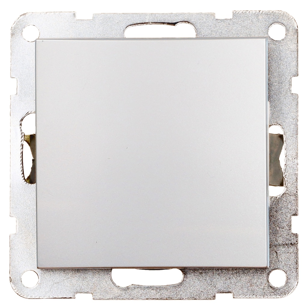 Crossover switch recessed Iota Silver