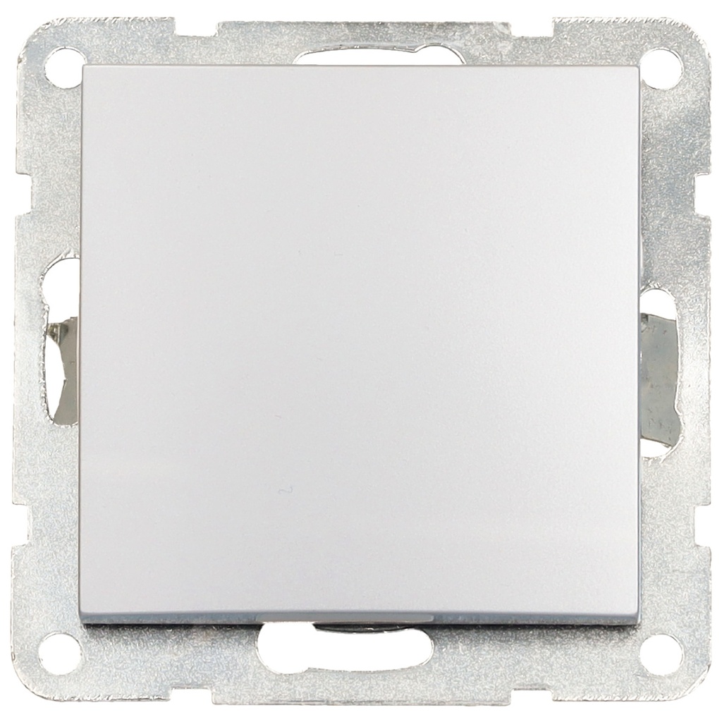 Crossover switch recessed Iota Silver