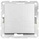 Crossover switch recessed Iota Silver