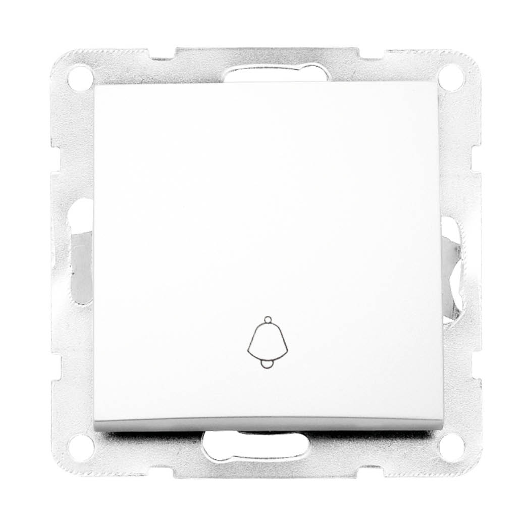 Single switch recessed Bell Iota White