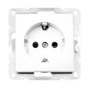 Single recessed socket Iota White