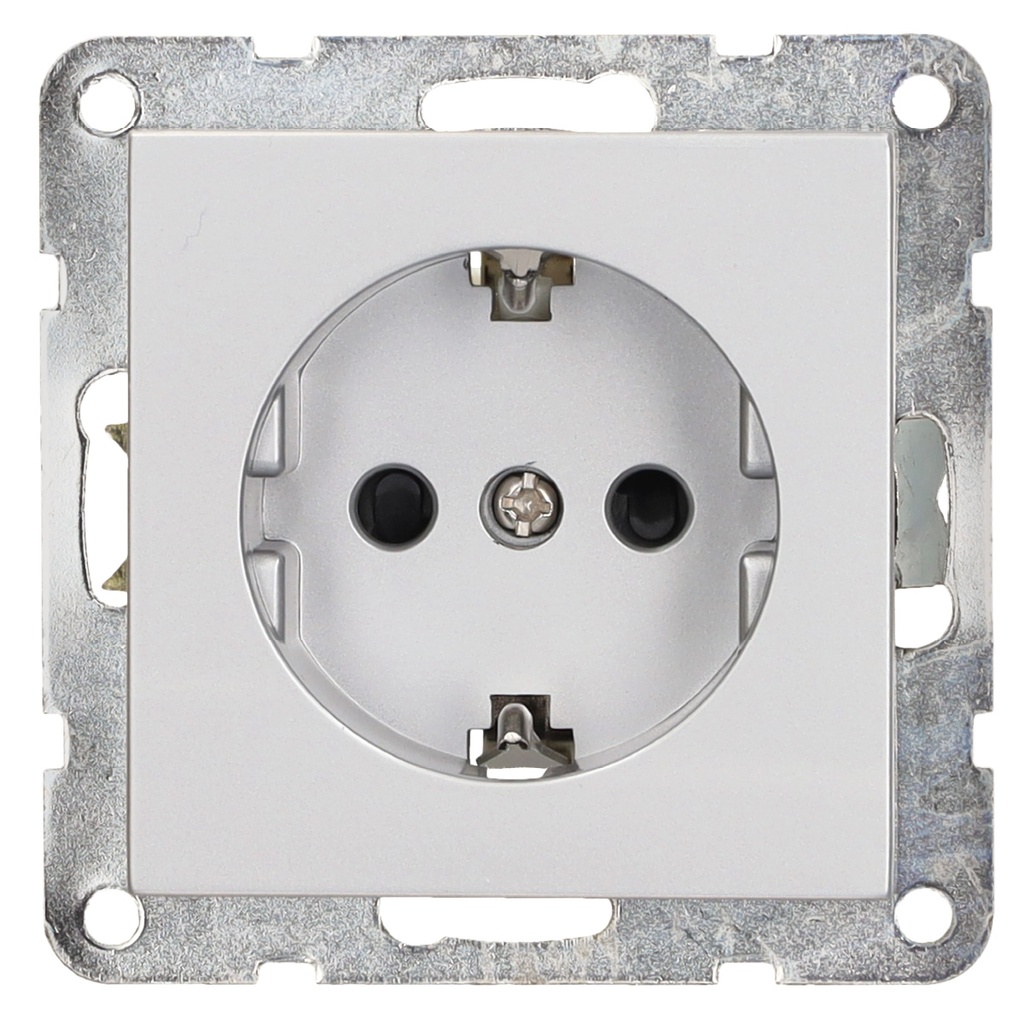 Single recessed socket Iota Silver