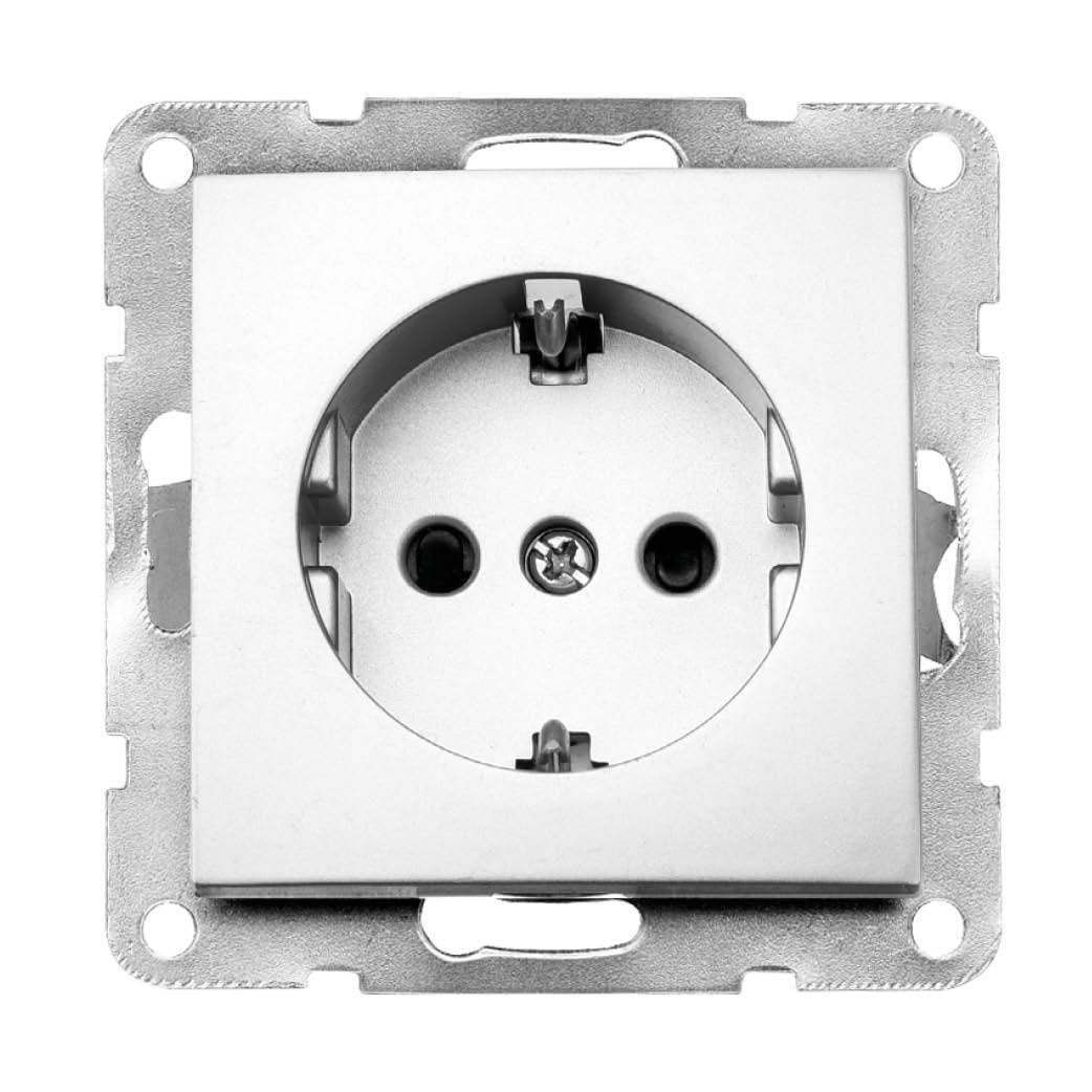 Single recessed socket Iota Silver