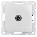Prise TV à encastrer couleur Iota Argent