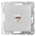 Tomada de dados encastrável Iota Prata