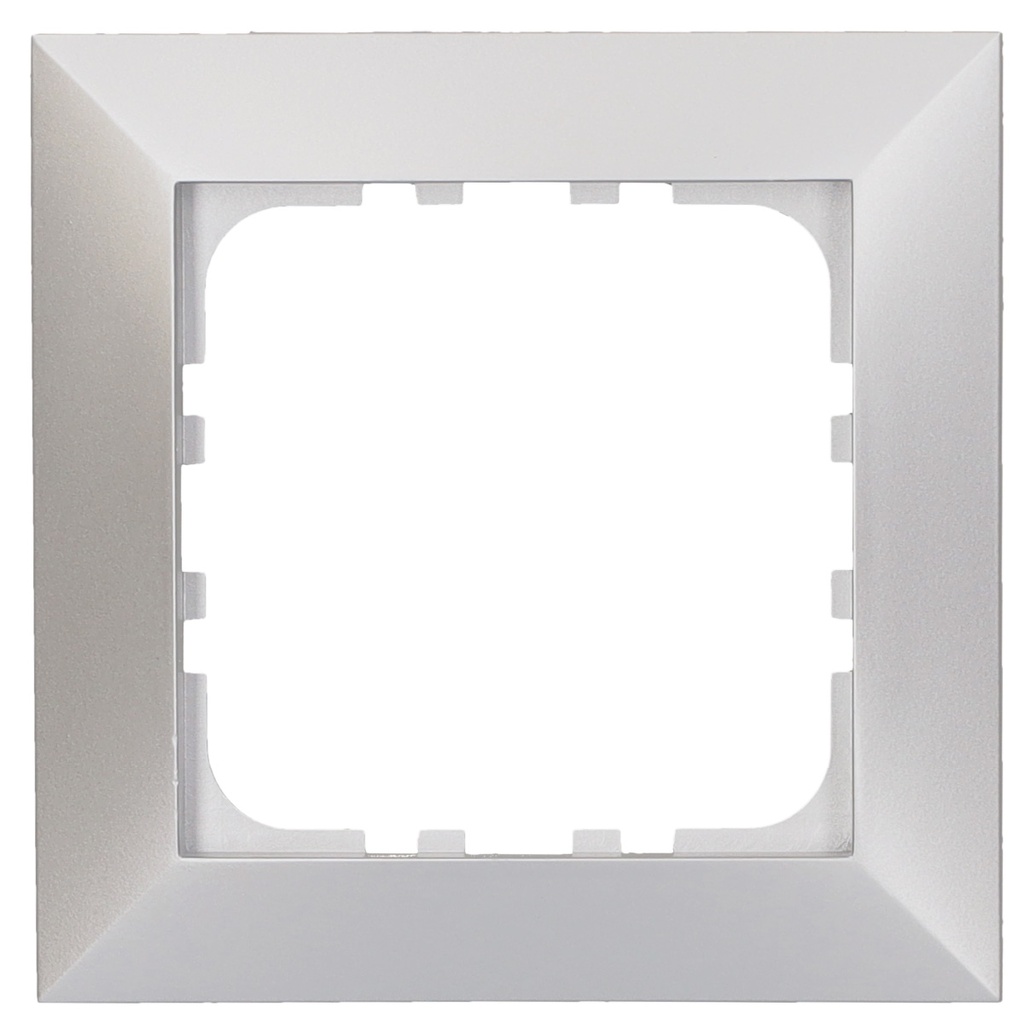 1 gang cover frame Iota Silver