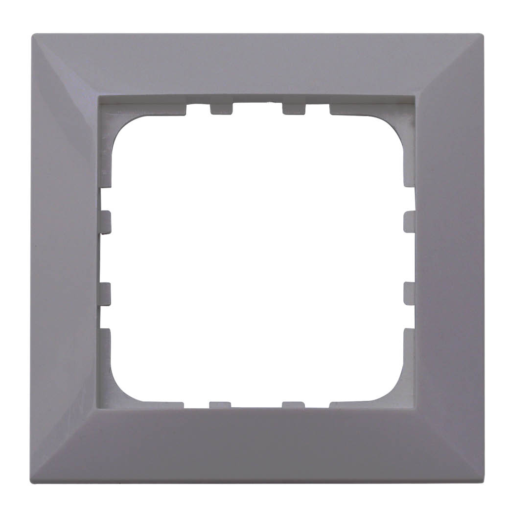 1 gang cover frame Iota Silver