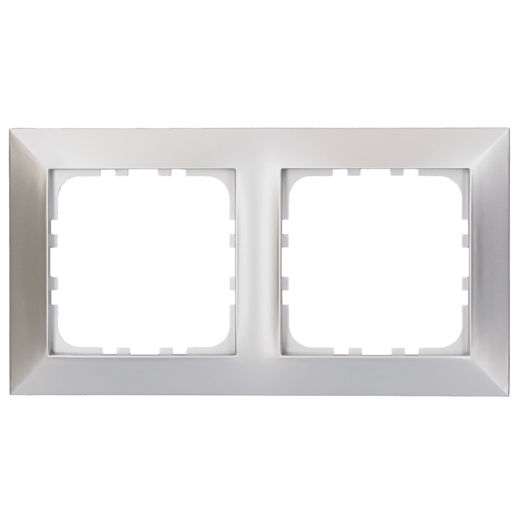 Embellecedor doble Iota Plata