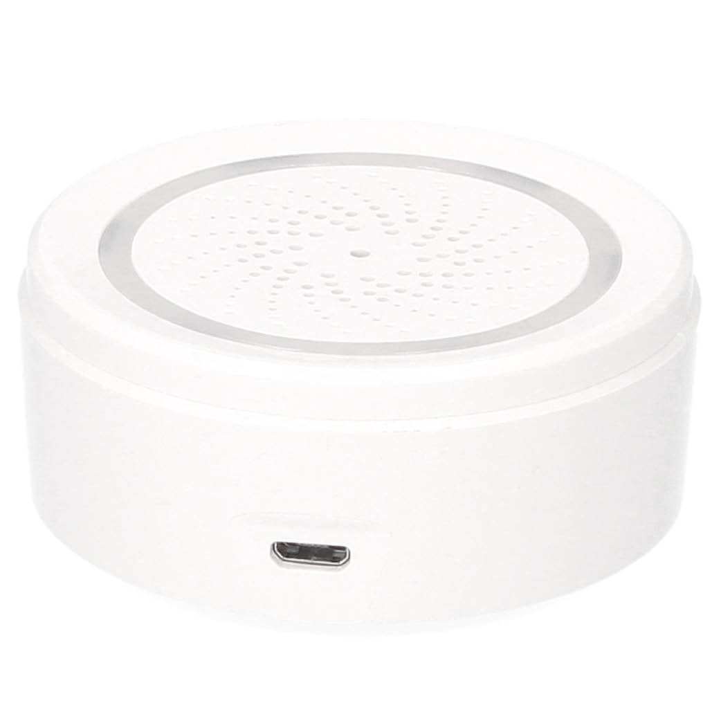 Intelligent alarm via wifi with hooter and temperature and humidity control