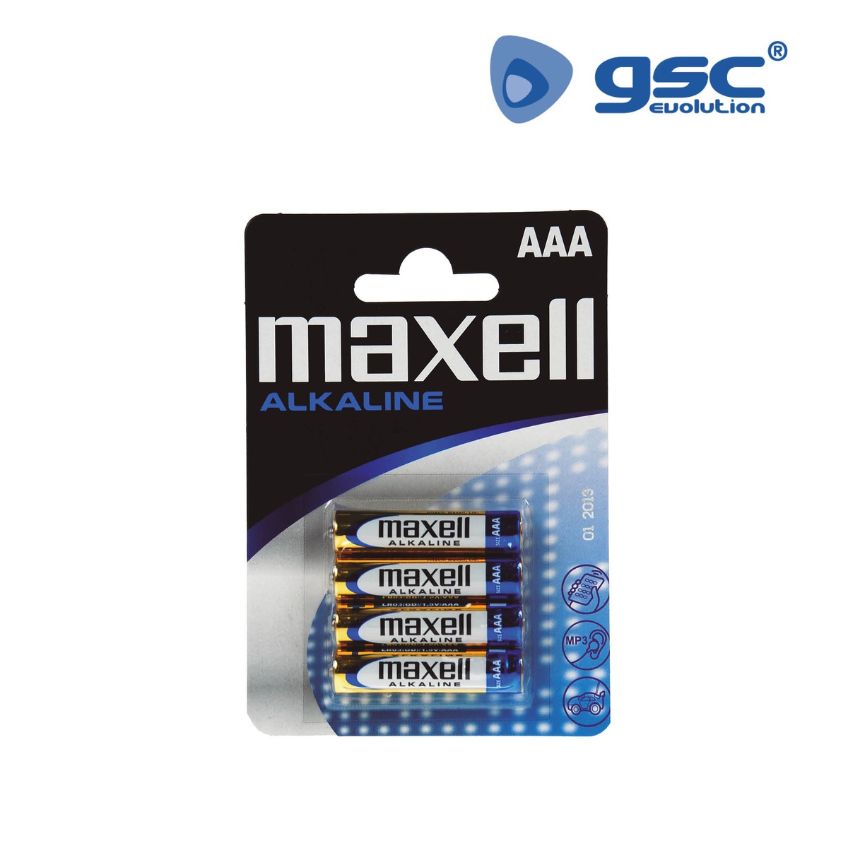 Pila alkalina Maxell LR03 (AAA) Blister 4uds