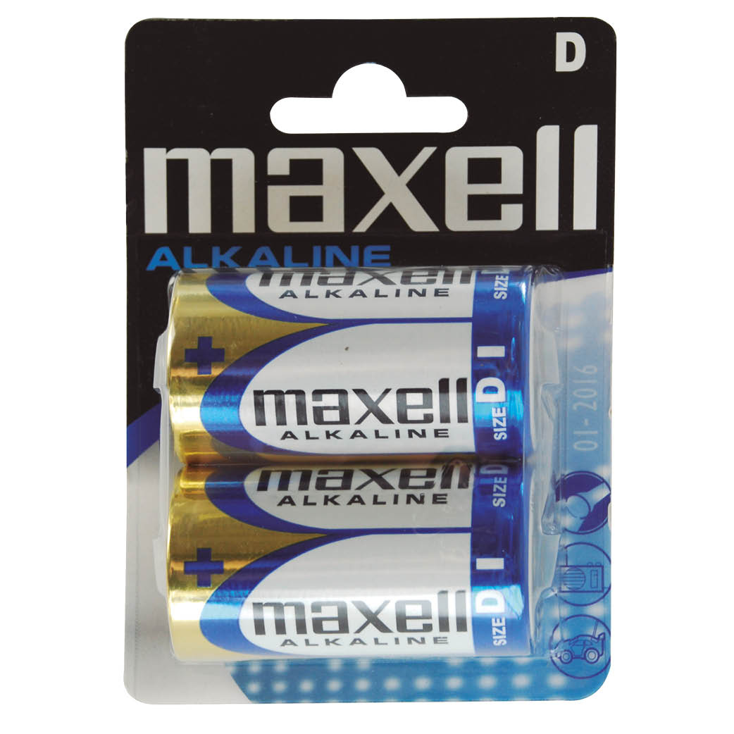 MAXELL alkaline LR20 (D) Battery 2pcs/blister